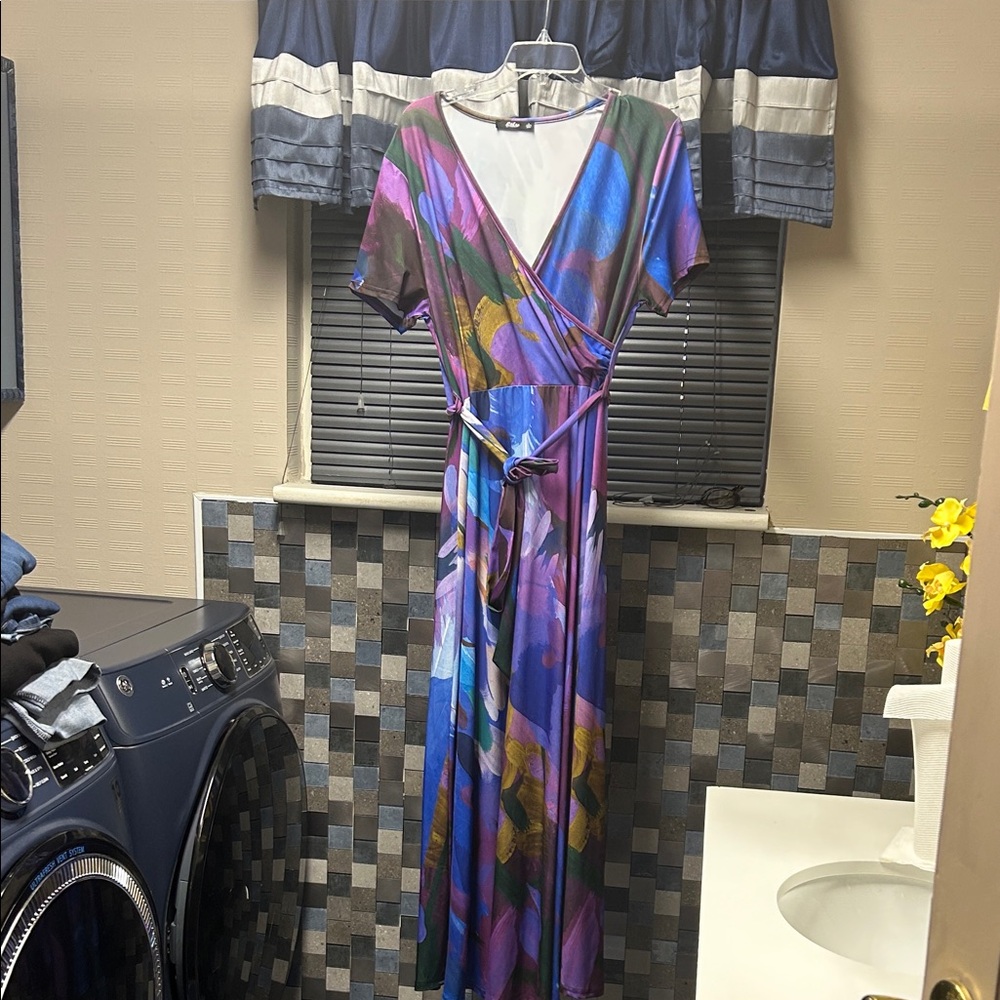 Lily Vibrant Multicolor Maxi Dress